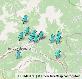 Mappa VIA DEI PRAI MAGRI, 38050 Bieno TN, Italia (5.94167)