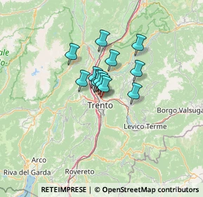 Mappa Via Cesarini, 38121 Trento TN, Italia (7.14615)