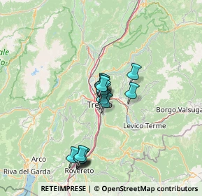 Mappa Via Cesarini, 38121 Trento TN, Italia (10.61125)