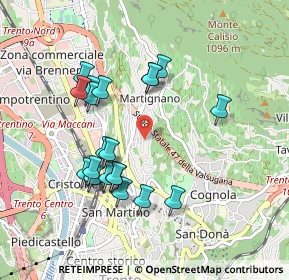 Mappa Via Cesarini, 38121 Trento TN, Italia (0.876)