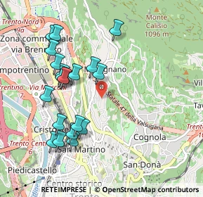 Mappa Via Cesarini, 38121 Trento TN, Italia (0.9805)