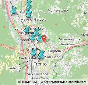 Mappa Via Cesarini, 38121 Trento TN, Italia (1.94636)