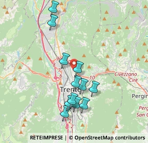 Mappa Via Cesarini, 38121 Trento TN, Italia (3.5775)