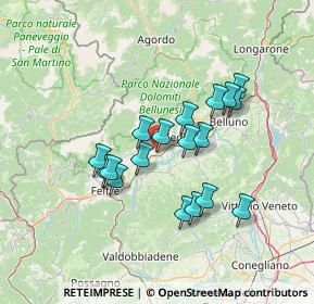 Mappa 32035 Santa Giustina BL, Italia (11.57722)