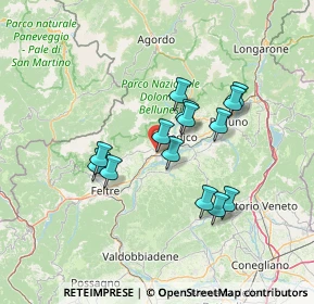 Mappa 32035 Santa Giustina BL, Italia (11.35)