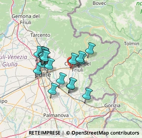 Mappa Strada Statale 54 54 Km 13-172 Variante, 33043 Cividale del Friuli UD, Italia (11.2005)