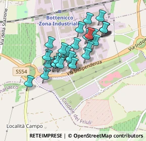 Mappa Strada Statale 54 54 Km 13-172 Variante, 33043 Cividale del Friuli UD, Italia (0.36207)