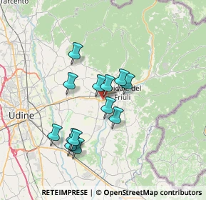 Mappa Strada Statale 54 54 Km 13-172 Variante, 33043 Cividale del Friuli UD, Italia (5.80231)