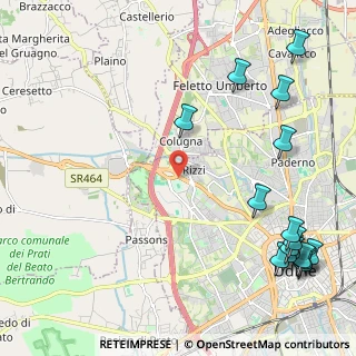 Mappa Dacia Arena, 33100 Udine UD, Italia (3.07625)