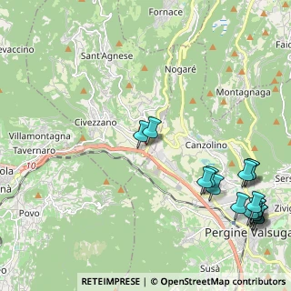 Mappa Strada delle Campagne, 38045 Civezzano TN, Italia (2.95438)