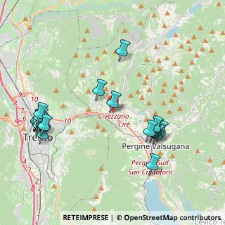 Mappa Strada delle Campagne, 38045 Civezzano TN, Italia (4.633)