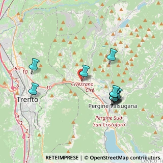 Mappa Strada delle Campagne, 38045 Civezzano TN, Italia (3.82)