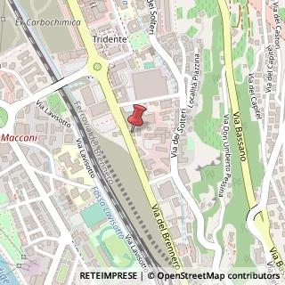 Mappa Via del Brennero, 206, 38121 Trento, Trento (Trentino-Alto Adige)