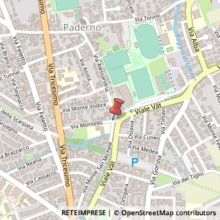 Mappa Via Montello, 14, 33100 Udine, Udine (Friuli-Venezia Giulia)