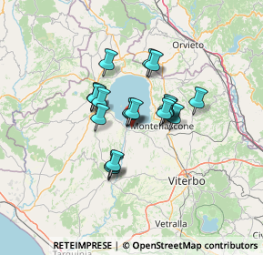 Mappa Via della Spiaggia, 01010 Marta VT, Italia (9.5075)