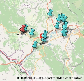 Mappa Via Madonna del Piano, 05035 Narni Scalo TR, Italia (6.657)