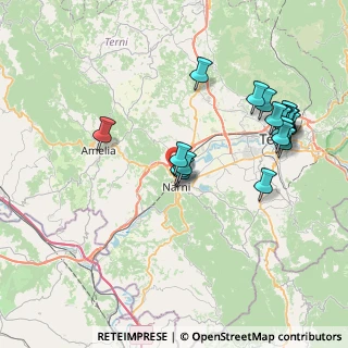Mappa Via Madonna del Piano, 05035 Narni Scalo TR, Italia (8.7265)