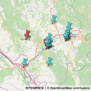 Mappa Via Madonna del Piano, 05035 Narni TR, Italia (6.34222)