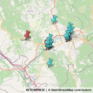 Mappa Via Minerva, 05035 Narni TR, Italia (6.11667)