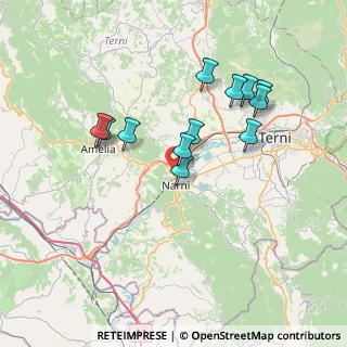 Mappa Via Madonna del Piano, 05100 Narni TR, Italia (6.90667)