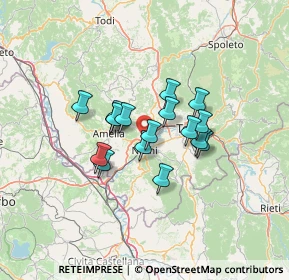 Mappa Strada di Montelepre, 05035 Narni Scalo TR, Italia (9.62412)