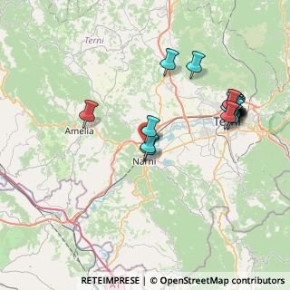 Mappa Via dei Garofani, 05035 Narni TR, Italia (9.02)