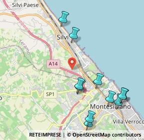 Mappa Autostrada A14 Torre Cerrano Est, 64028 Silvi TE, Italia (2.57182)