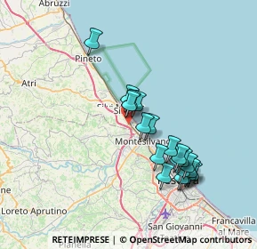 Mappa Via del Progresso, 64028 Silvi TE, Italia (7.1255)