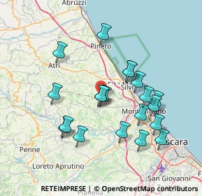 Mappa Via Sorripe, 65013 Città Sant'Angelo PE, Italia (7.2555)