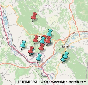 Mappa Strada Aquilano, 05022 Amelia TR, Italia (5.87231)