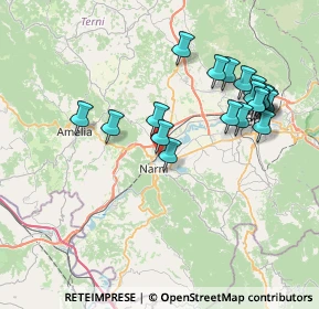 Mappa Via Sant'Anna, 05035 Narni TR, Italia (8.152)