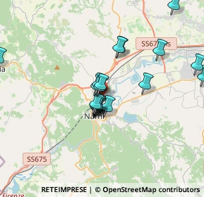 Mappa Via Sant'Anna, 05035 Narni TR, Italia (3.1465)