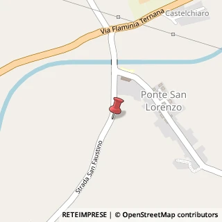 Mappa Strada di San Faustino, 28, 05035 Narni, Terni (Umbria)