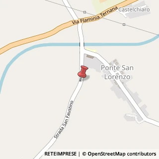 Mappa Strada di San Faustino, 18, 05035 Narni, Terni (Umbria)
