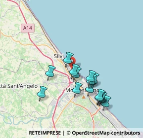 Mappa Via Tordino, 64028 Silvi TE, Italia (3.60933)