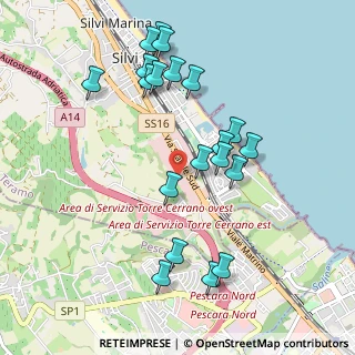 Mappa Via Maestri del Lavoro, 64028 Silvi TE, Italia (1.061)