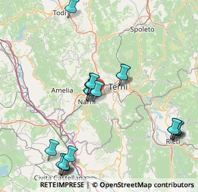 Mappa Via Flaminia Ternana KL, 05035 Narni TR, Italia (17.5585)