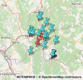 Mappa Via Vincenzo Noceta, 05100 Terni TR, Italia (10.4685)
