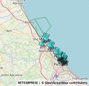 Mappa Via Rubicone, 64028 Silvi TE, Italia (7.3785)