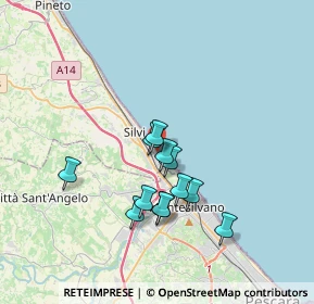 Mappa Via Rubicone, 64028 Silvi TE, Italia (3.06167)