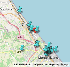 Mappa Via Rubicone, 64028 Silvi TE, Italia (2.2545)