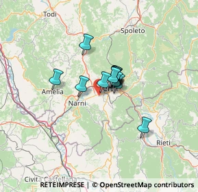 Mappa Strada di Poscargano, 05100 Terni TR, Italia (7.25538)