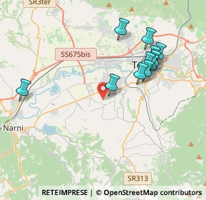 Mappa Strada di Poscargano, 05100 Terni TR, Italia (4.08455)