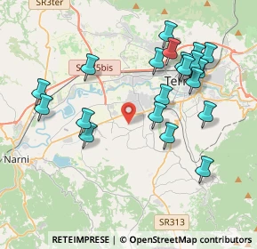 Mappa Strada di Poscargano, 05100 Terni TR, Italia (4.277)