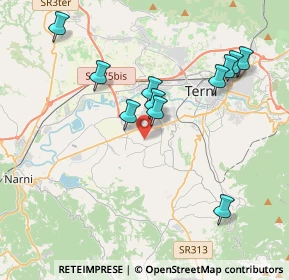 Mappa Strada di Poscargano, 05100 Terni TR, Italia (4.05545)