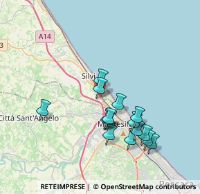 Mappa Strada da Denominare, 64028 Silvi TE, Italia (3.63333)