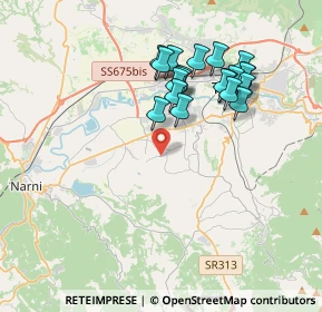 Mappa Strada di San Giacomo, 05100 Terni TR, Italia (3.6745)