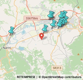 Mappa Strada di San Giacomo, 05100 Terni TR, Italia (4.36455)