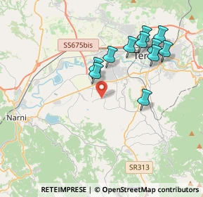 Mappa Strada di San Giacomo, 05100 Terni TR, Italia (3.95182)