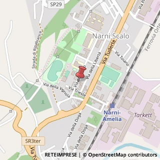 Mappa Via del Parco, 23, 05035 Narni, Terni (Umbria)